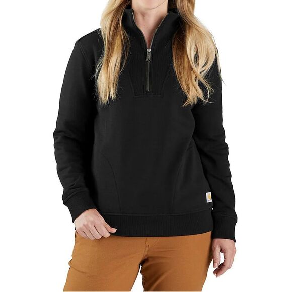 CARHARTT - TENCEL FIBER SERIES RELAXED FIT HALF-ZIP SWEATSHIRT - Picture 1 of 5